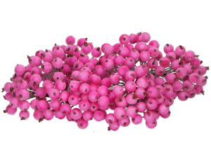 Jarzębina oszroniona na druciku gałązka świąteczna