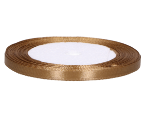 Wstążka atłasowa 0,6 cm x 25Y złoto MYH190429