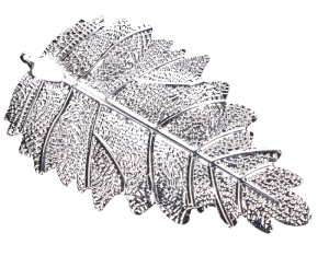 Zawieszka metalowa listek MYH199893