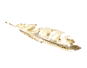 Zawieszka metalowa listek MYH199898