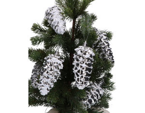 Bombki choinkowe szyszki zestaw 6 szt MYH198190