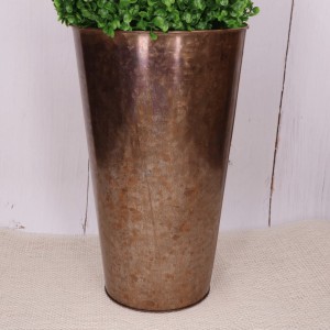 Metalowa doniczka osłonka miedziana 35cm