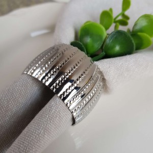 Serwetniki pierścień srebrny 6 szt.