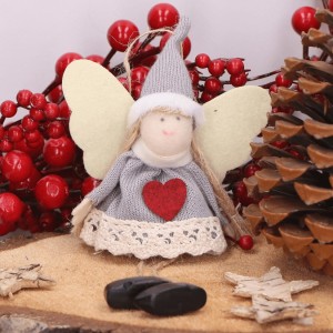 Zawieszka aniołek materiałowy błękitny 1szt.