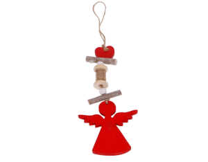 Zawieszka drewniana aniołek MYH194411