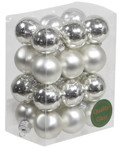 Bombki szklane 25mm Zawieszka