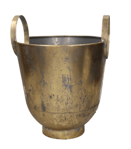 Osłonki metalowe złote z uchwytami 2szt