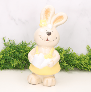 Zajączek figurka ceramiczna dziewczynka mała 26 cm 