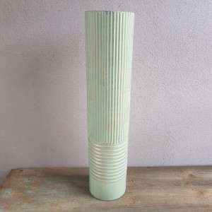 Osłonka metalowa tuba wazon miętowa 64cm