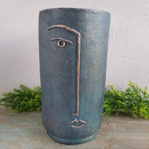 Osłonka twarz czarna na kwiatka 37cm 