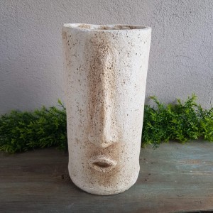 Osłonka twarz abstrakcyjna jasny beż 30cm