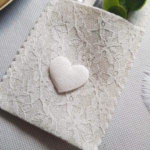 Etui pokrowiec kieszonka na sztućce koronka krem 1szt