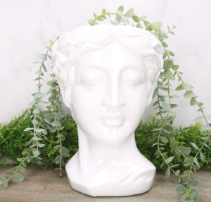 Osłonka ceramiczna biała twarz głowa 29cm