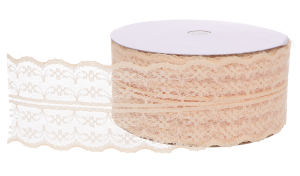 WSTĄŻKA KORONKA TAŚMA DO ZAPROSZEŃ 22,5m