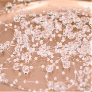 Perełki girlanda przezroczyste 5szt 