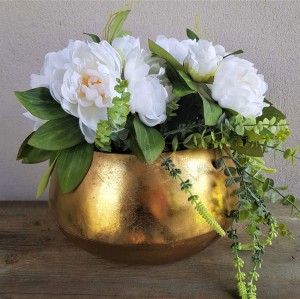 Osłonka metalowa złota misa przecierana 18cm