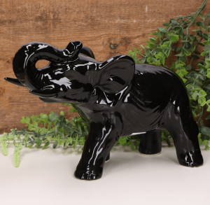 Słoń ceramiczny Mamut duży szkliwiony 30 cm x 21 cm