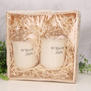 Zestaw 2 kubków ''W Rocznicę Ślubu''
