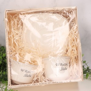 Zestaw 2 filiżanek ''W rocznicę Ślubu''