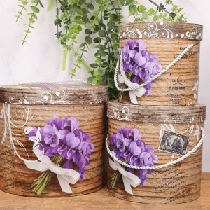 Pudełko na kwiaty potrójne flowerbox fiołek - MIX rozmiarów 