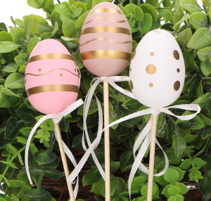 Jajka na piku mix 6szt. 6cm   