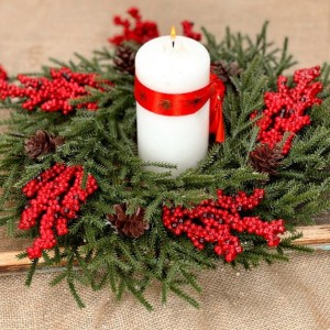 Świąteczny wianek dekoracyjny 40cm