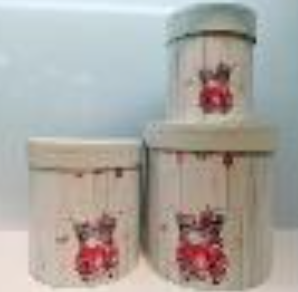 Zestaw 3 Ozdobnych Pudełek Prezentowych - Flowerbox