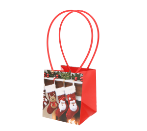 Torebka na kwiaty i prezenty z uchwytem 13x12x15 cm