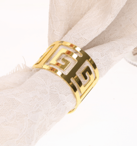 Złoty Serwetnik - Idealny dodatek, 6 szt. 4x3cm