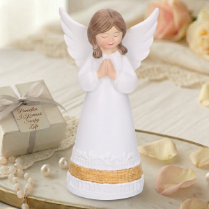 ANIOŁEK DEKORACYJNY 15CM MODLĄCY SIĘ KOMUNIA FIGURKA PREZENT PAMIĄTKA