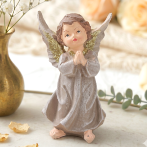 ANIOŁEK ZA ZŁOŻONYMI RĄCZKAMI FIGURKA DEKORACYJNA CERAMICZNA 9*5*12.2