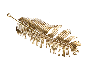Zawieszka metalowa listek MYH199906