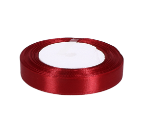 Wstążka atłasowa 1,5cm x 25Y bordo MYH190455