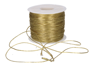 SZNUREK 0,8MM METALIZOWANY 100 METRÓW