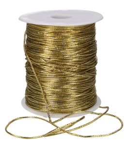 SZNUREK 1,5MM METALIZOWANY 100 METRÓW