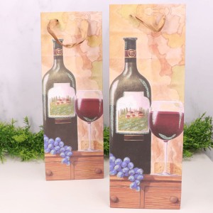 Torebka prezentowa na wino, alkohol 36x12cm 1szt.