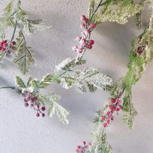 Girlanda zielona gałązka ośnieżona 150cm