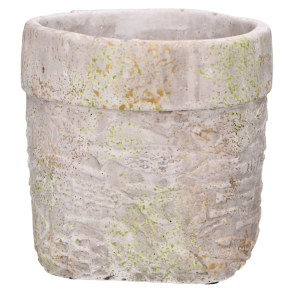 Ceramiczna osłonka dekoracyjna szara 17 cm