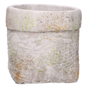 Osłonka ceramiczna dekoracyjna szara 15 cm