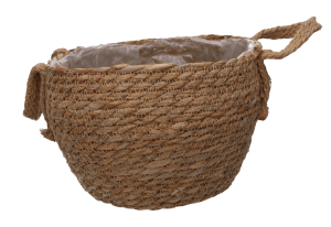 Osłonka pleciona boho z uchwytami ŚREDNIA 14x18cm 1szt.