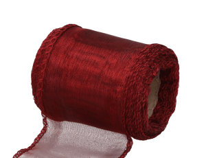 Organza na rolce tkanina tiul bordo 5cm