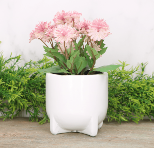 Osłonka ceramiczna biała szkliwiona 10cm