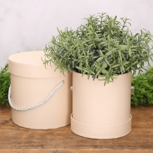 Flowerbox Pudełko na kwiaty komplet łososiowy 2szt