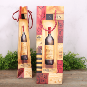 Torebka prezentowa na wino, alkohol 36x12cm 1szt.
