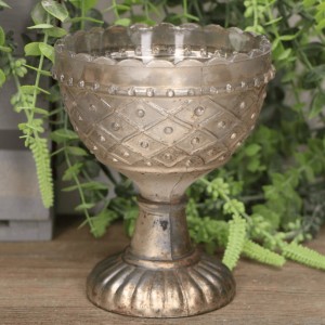 Świecznik na tealight kielich  złoty 15cm