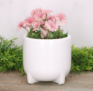 Osłonka ceramiczna biała szkliwiona 14cm