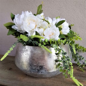 Osłonka metalowa srebrna misa przecierana 18cm