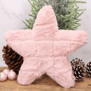 Futerkowa zawieszka gwiazdka różowa 25cm 