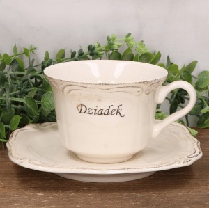 Filiżanka z talerzykiem " Dziadek"   