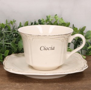 Filiżanka z talerzykiem " Ciocia"   